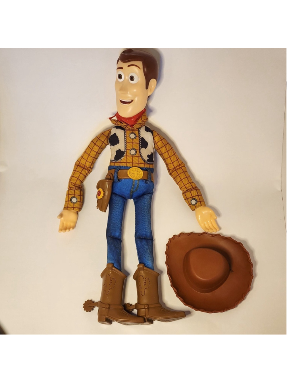 Toy Story Woody Talking pull String Doll With Hat Rare Disney Pixar Works Tested